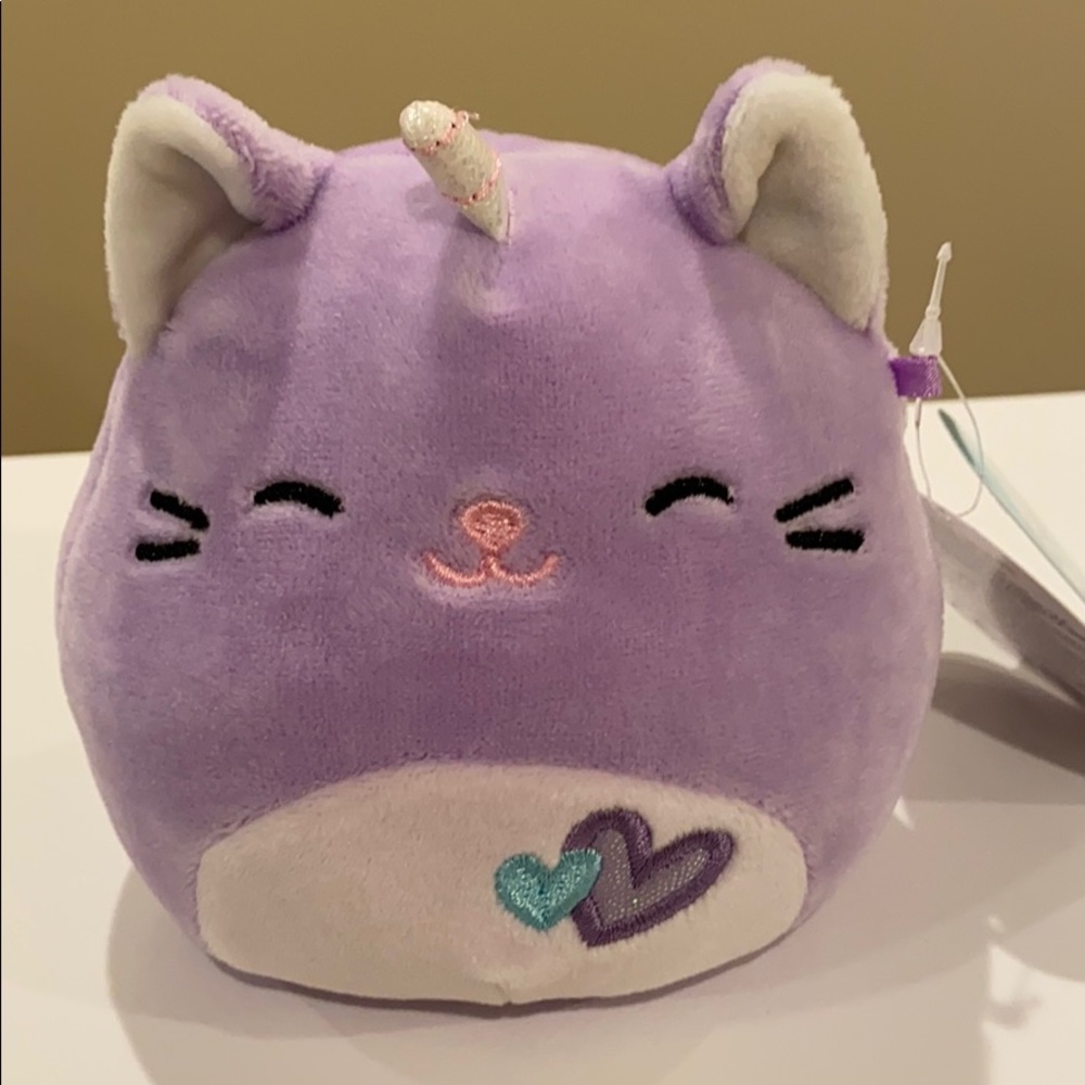 NWT 5” Courtney the Purple Caticorn Cat Squishmallow